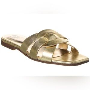 Gold Women's Slide Sandals